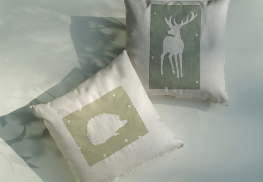 Duftkissen Igel und Hirsch