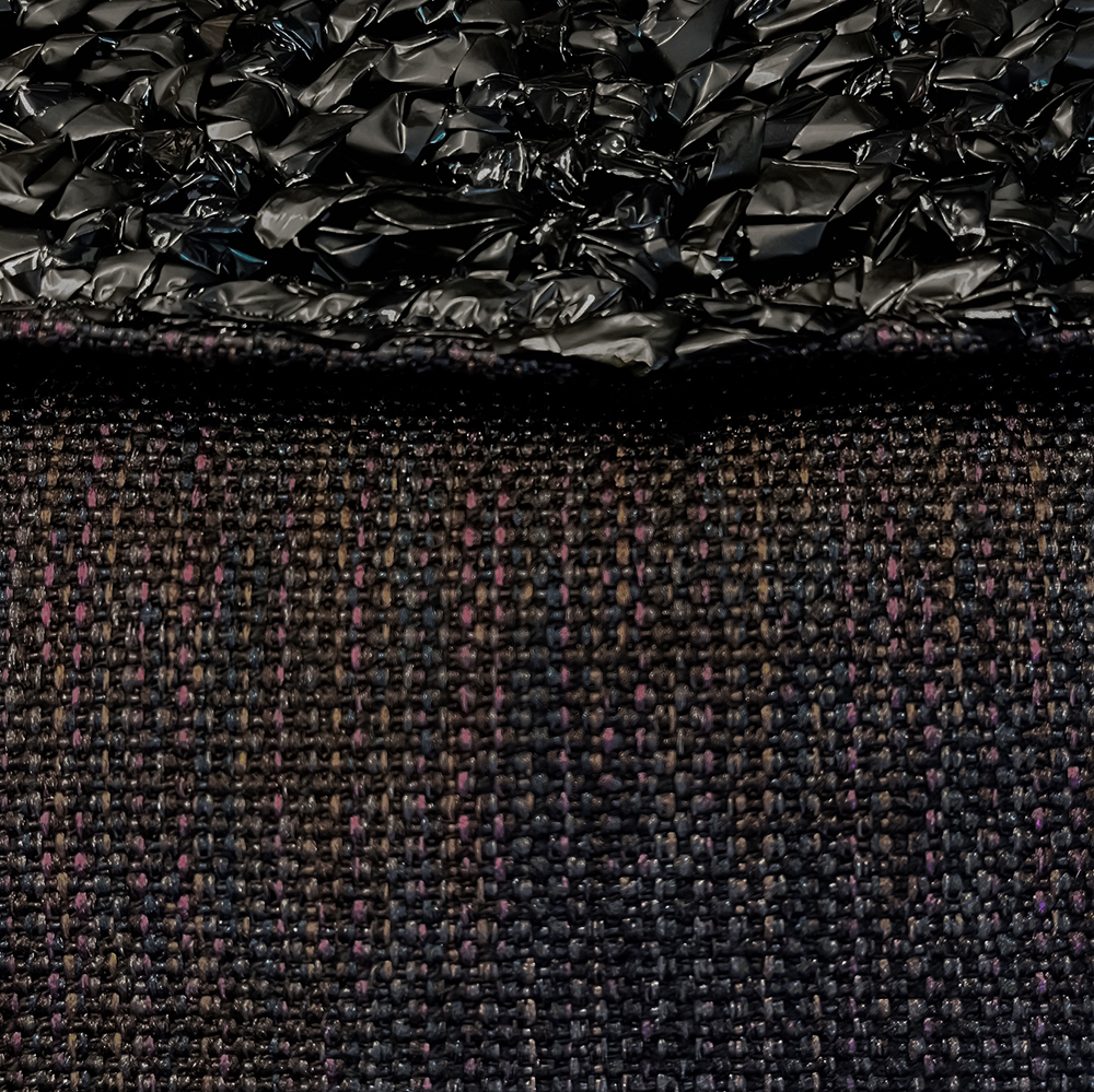 Clutch Stoff schwarz